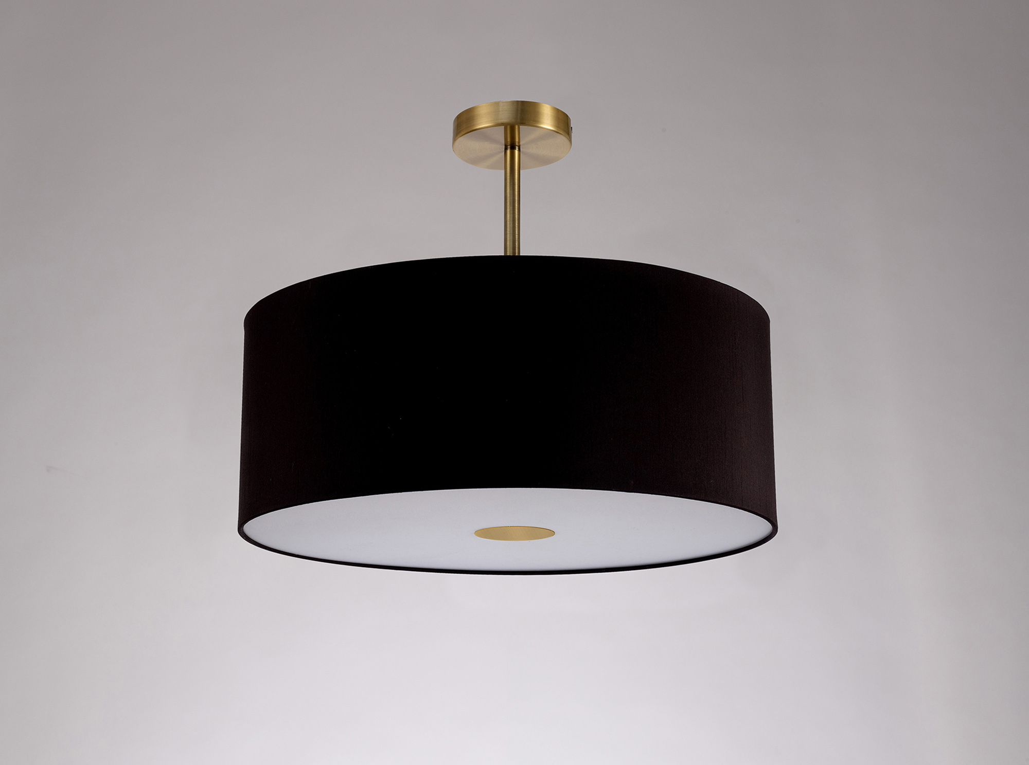 Baymont AB BL/GR Ceiling Lights Deco Semi Flush Fittings